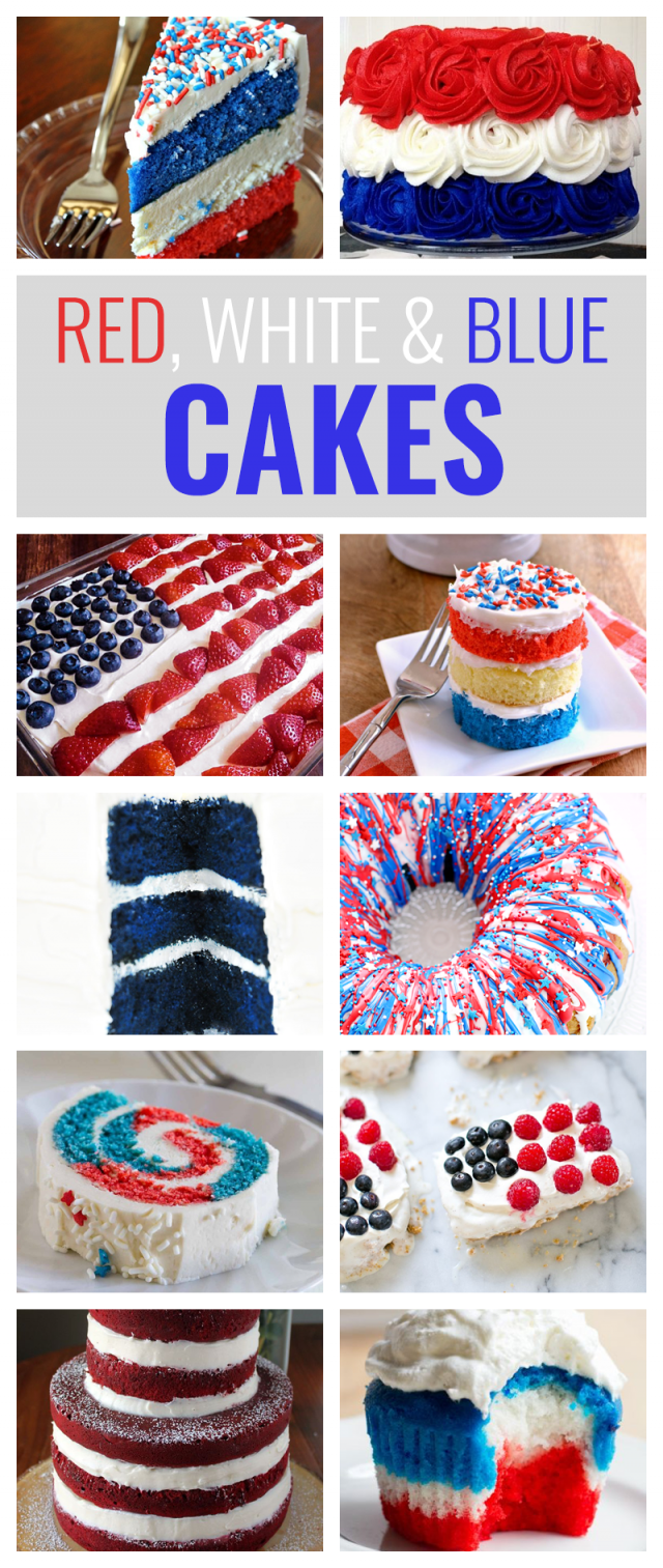 10 Red, White and Blue Cakes You'll Love to Make This Fourth of July