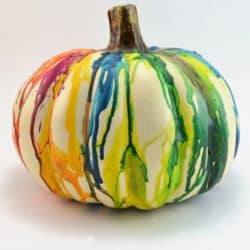 Melted Crayon Pumpkin