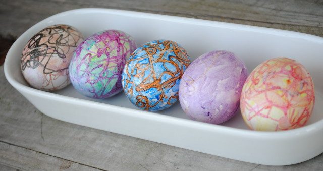 Melted Crayon Easter Eggs