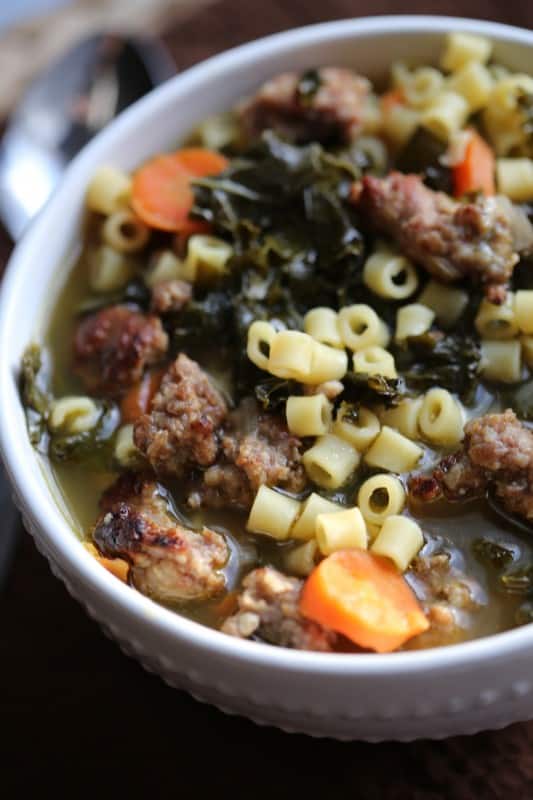 CrockPot Italian Sausage Wedding Soup Recipe