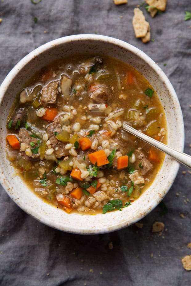 Comforting Instant Pot Beef Barley Soup Fall is the best time to bust out your instant pot. There are so many fall-inspired instant pot recipes for cozy, crisp autumn days.
