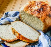 Easy herbed bread recipe made in a Crock-Pot Slow Cooker, which is perfect for fall!