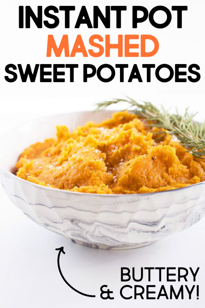 Instant Pot Pressure Cooker Mashed Sweet Potatoes