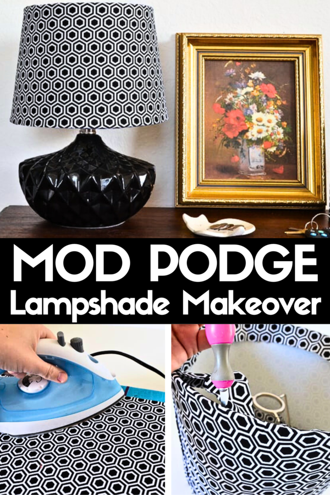 DIY Mod Podge Lampshade Makeover