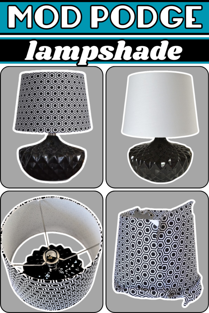 DIY Mod Podge Lampshade Makeover