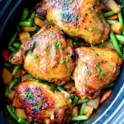 Slow Cooker Honey Soy Chicken and Veggies