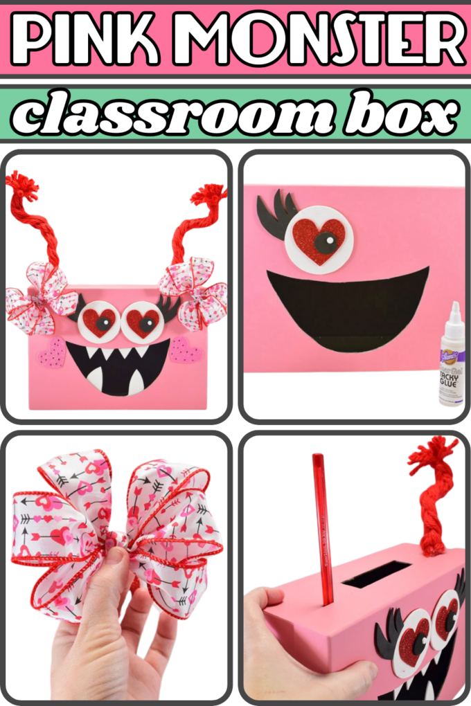 Pink Monster Valentine’s Day Classroom Box