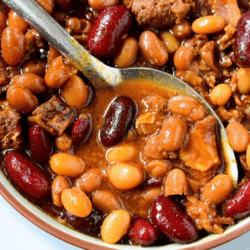 Crockpot Slow Cooker Cowboy Baked Beans Recipe