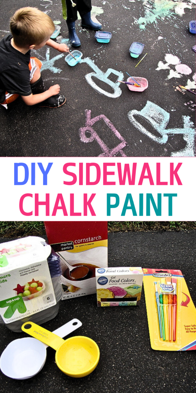 Easy Homemade Sidewalk Chalk Paint