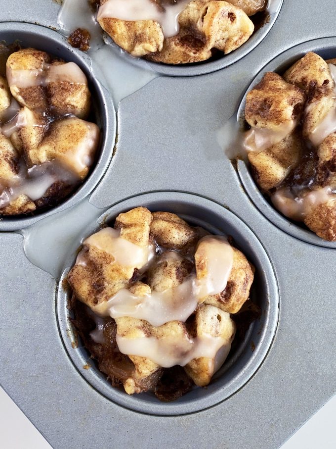 2-Ingredient Apple Pie Monkey Bread Muffins Recipe