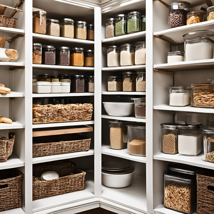 KITCHEN PANTRY CABINET ORGANIZATION IDEAS