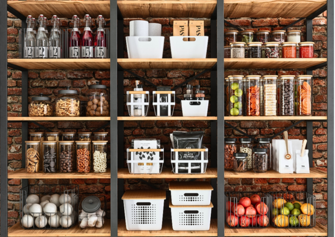 KITCHEN PANTRY CABINET ORGANIZATION IDEAS