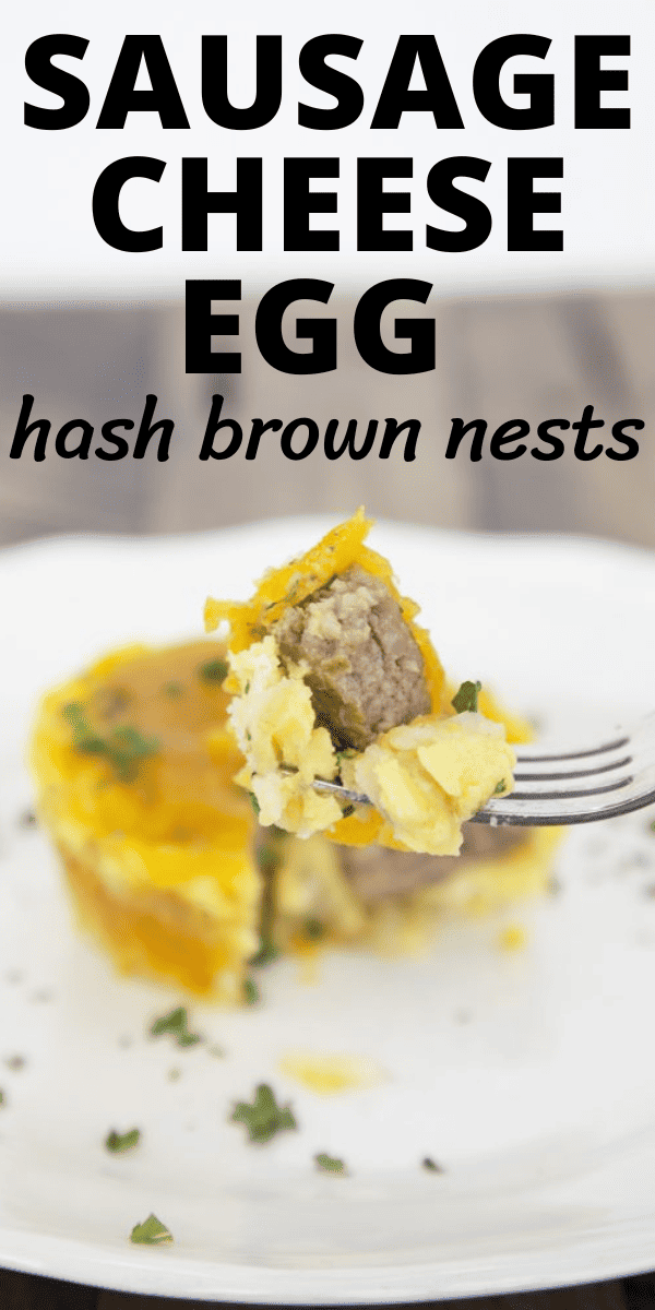 Sausage, Cheese & Egg Breakfast Hash Brown Nests Recipe