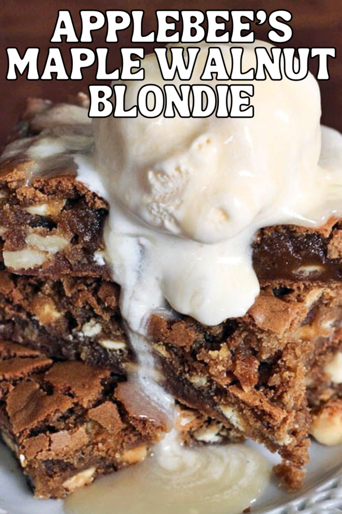 Applebee’s Maple Walnut Blondie Recipe