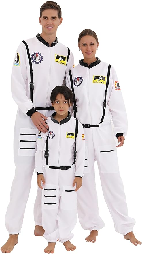 Cool NASA Space Astronaut Jumpsuit Family Halloween Costume