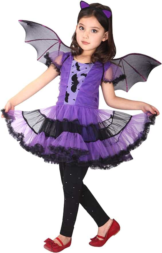 Halloween Purple bat Costume