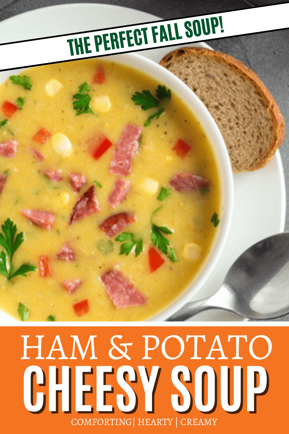 Easy Ham and Potato Cheesy Soup Recipe Mom Spark