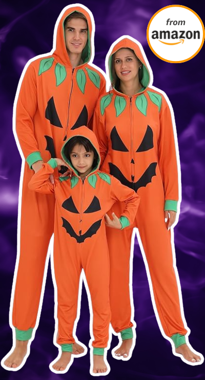 Family Halloween Pumpkin Costume Onesie Pajamas - Amazon