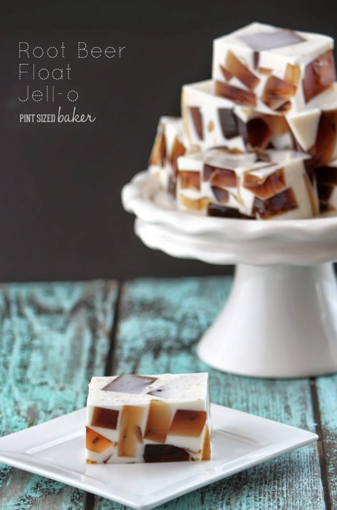 Root Beer Float Jello