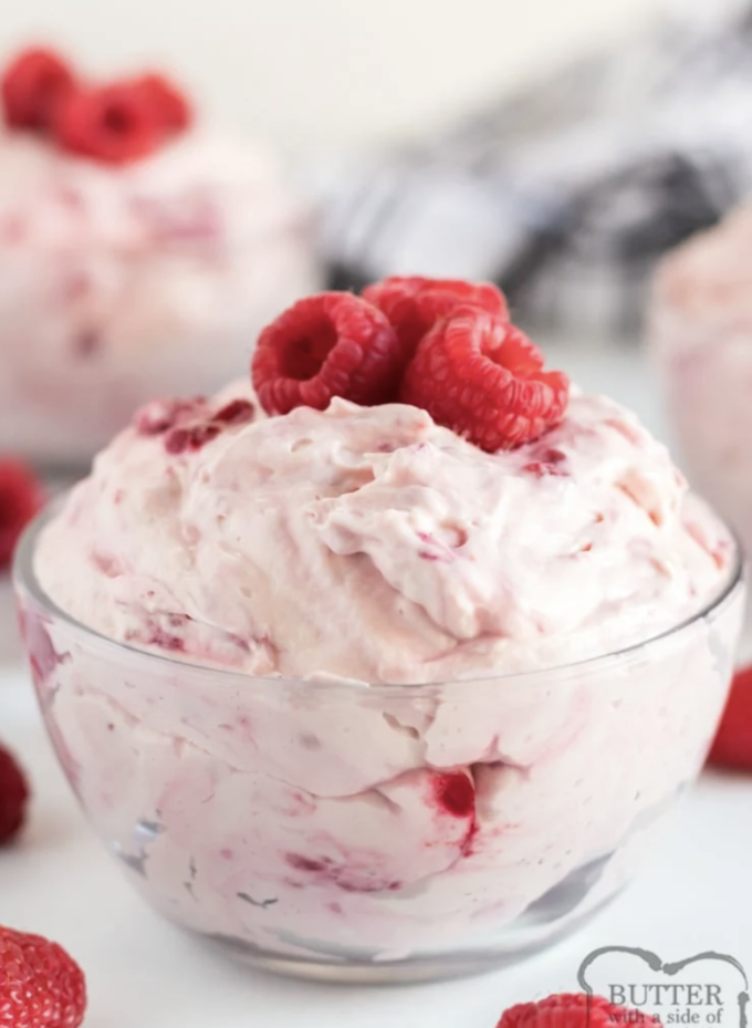 Raspberry Vanilla Jello Salad