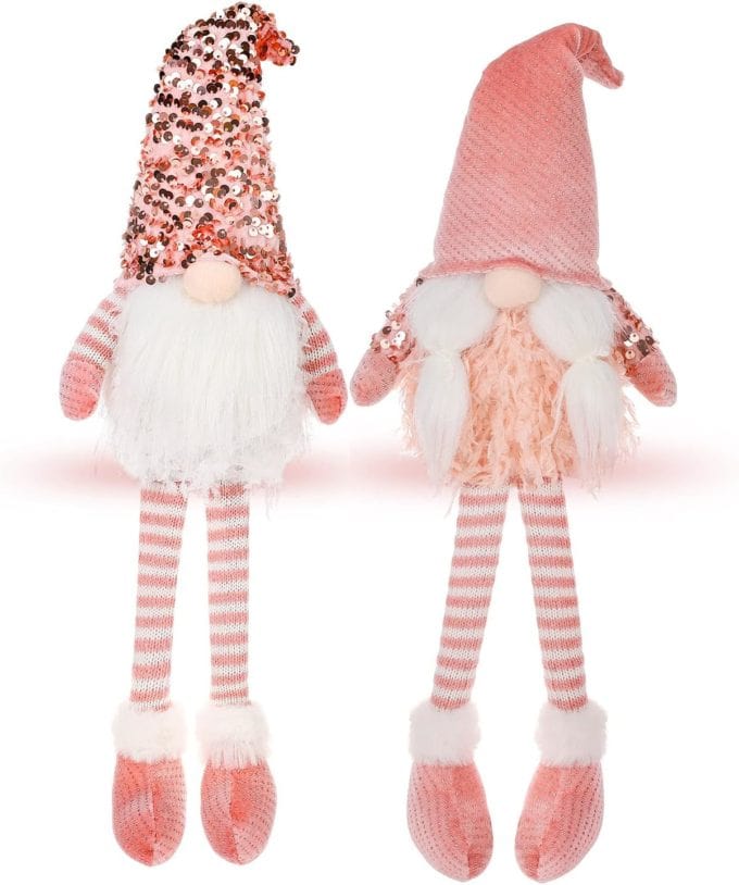 Soft Pink Christmas Gnomes
