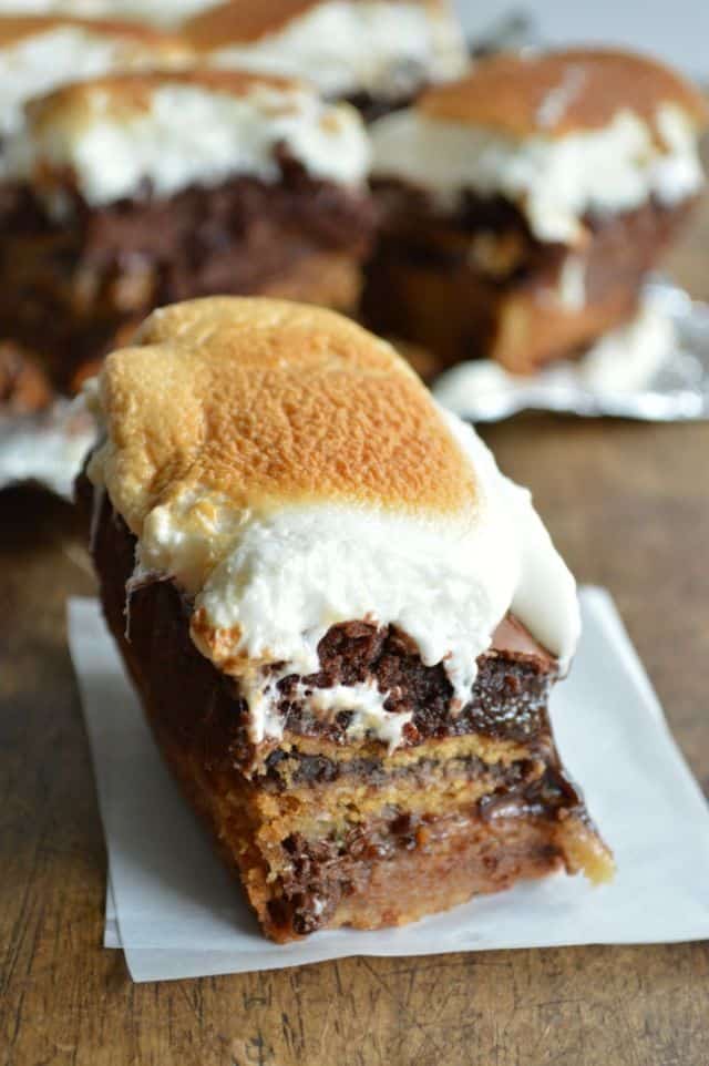Slutty S’mores Oreo Brownies