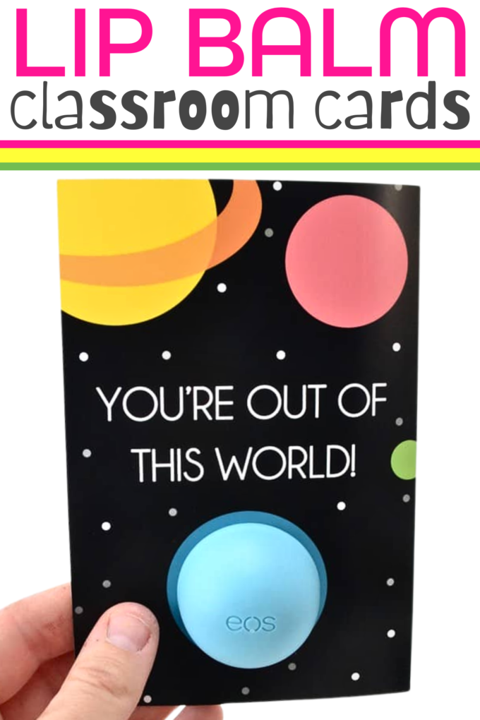 Space Lip Balm Valentine Printables