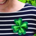 DIY Four-Leafed Clover Shamrock Felt Pin